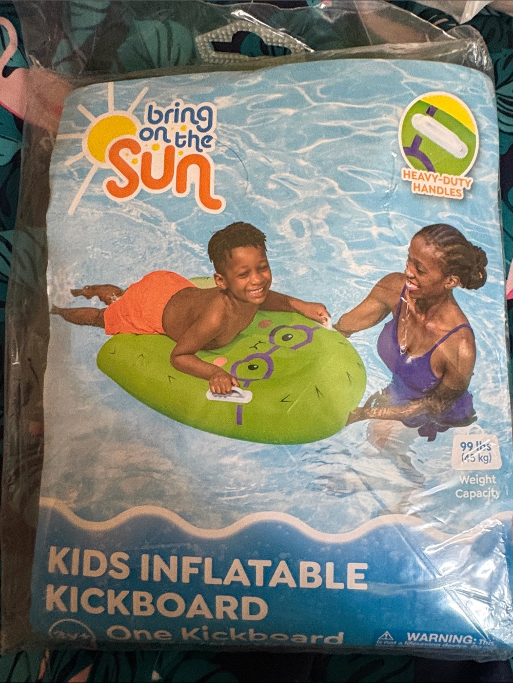 Kids Inflatable Kickboard - Green